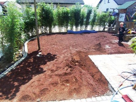 Ausbringen von Pflanzsubstrat